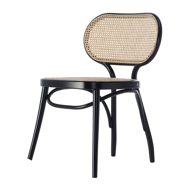 Solid wood dining chair rattan bodystuhl chair 027