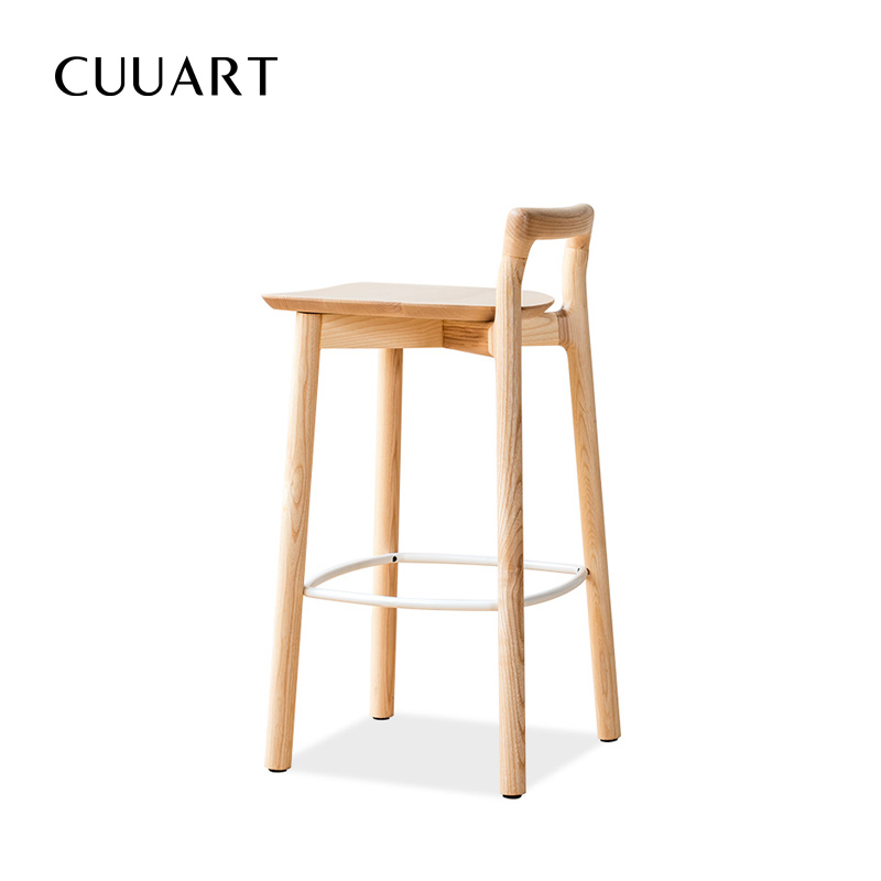 Nordic solid wood bar chair, high stool, bar chair 327