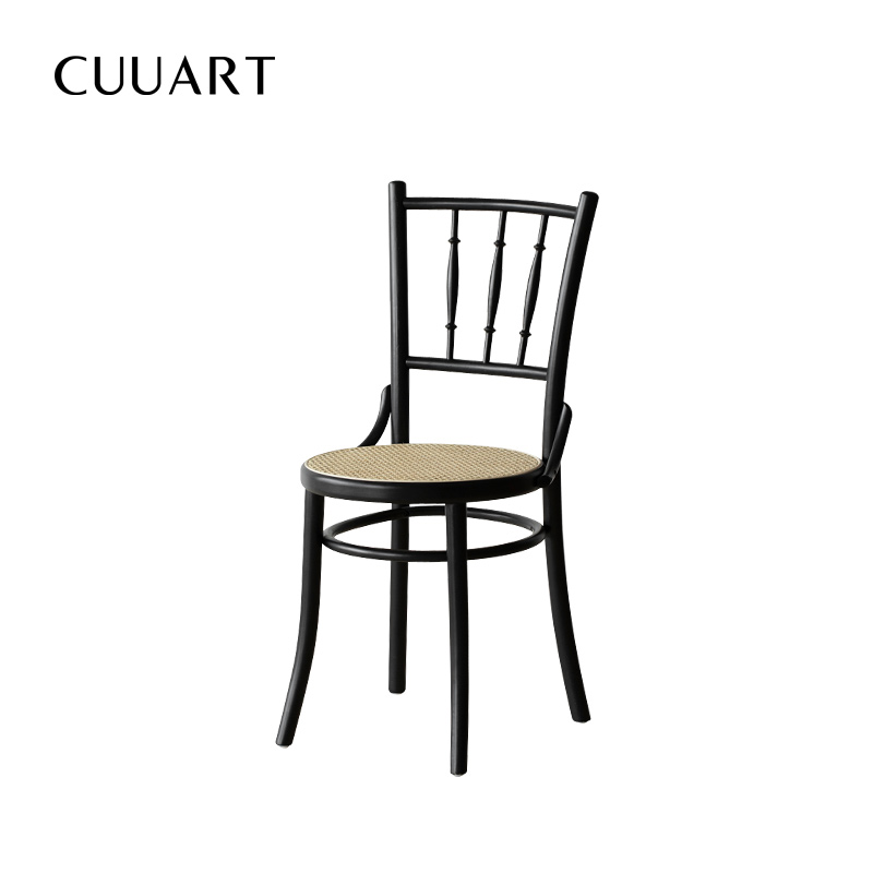 Solid wood chair dining chair Scandinavian designer rattan chair 324